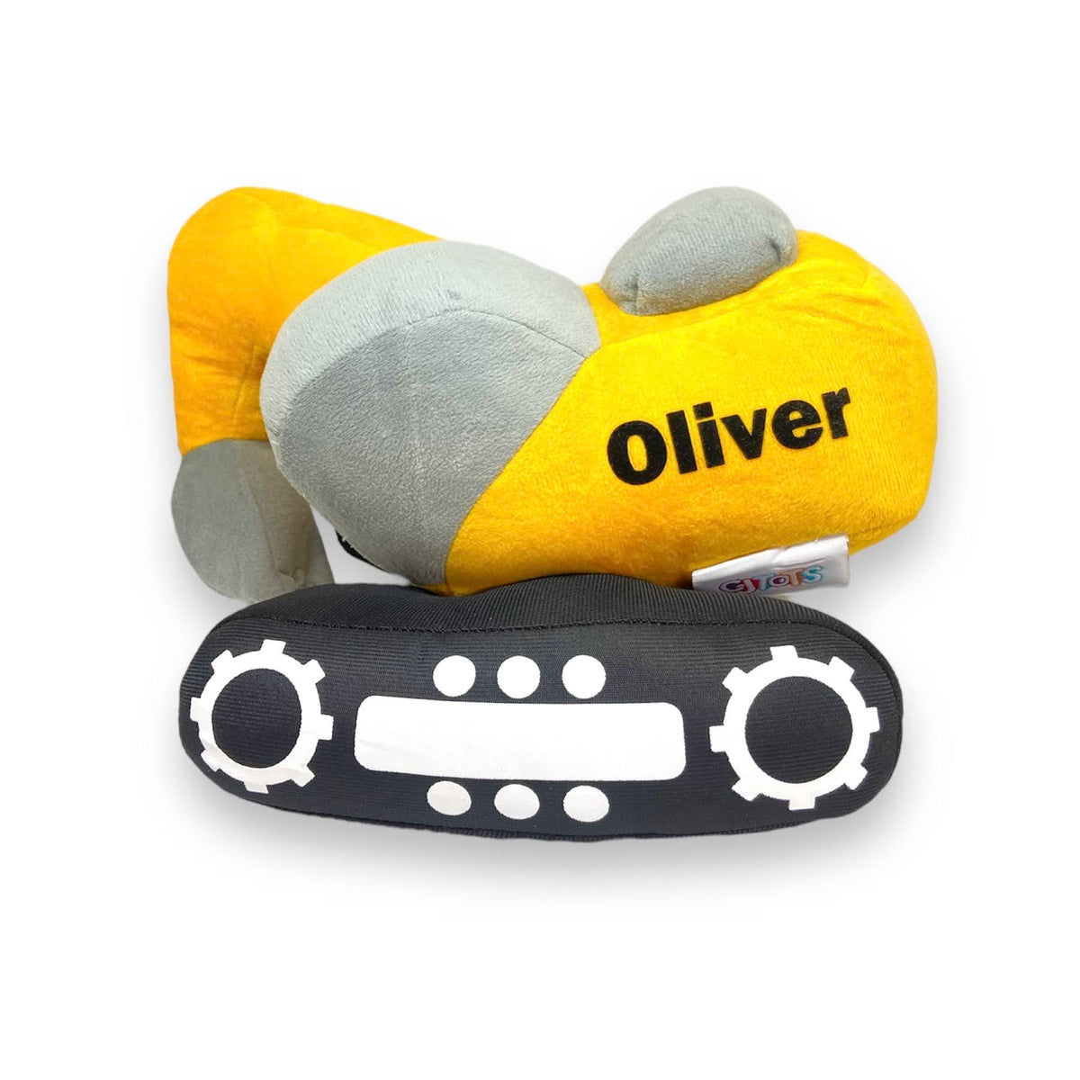 Personalised Excavator Plush Toy CJTOTS