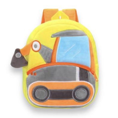 Personalised Excavator Plush Backpack