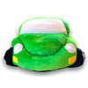 Personalised green stuffed toy car