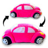 Personalised Pink Car Cuddly Toy